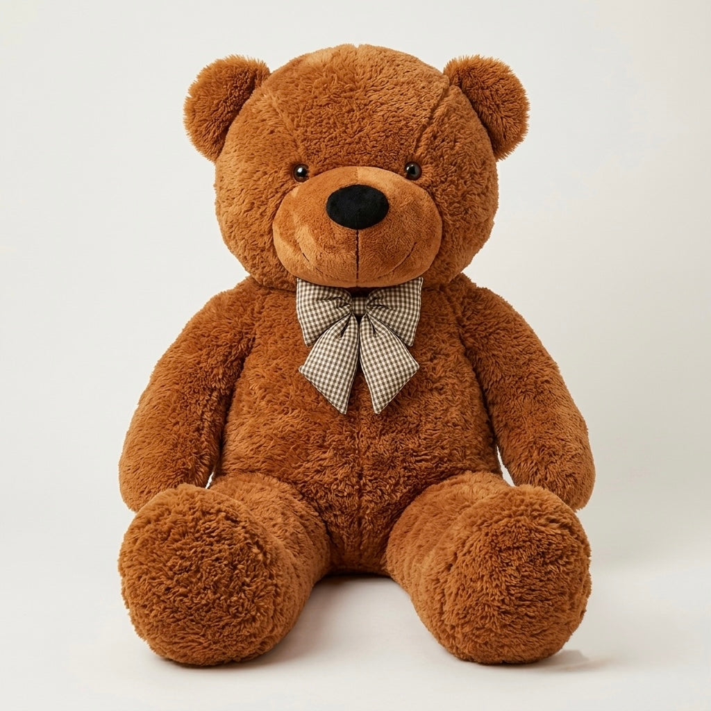 5.5 Ft Dark Brown Imported Teddy Bear | Soft Plush Stuffed Animal Toy
