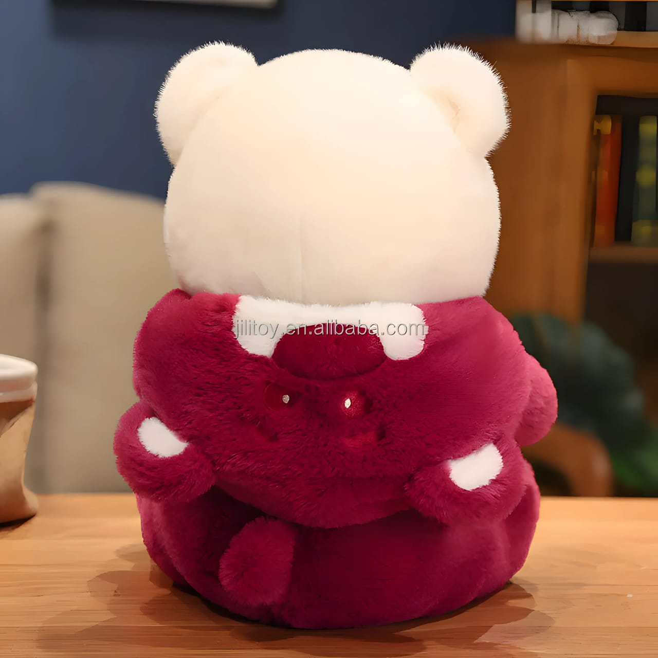 Maroon Hoodie Teddy Bear