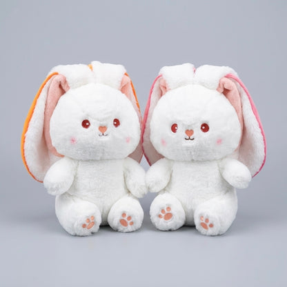 Large Strawberry Rabbit Zipper Bunny Plush Toy