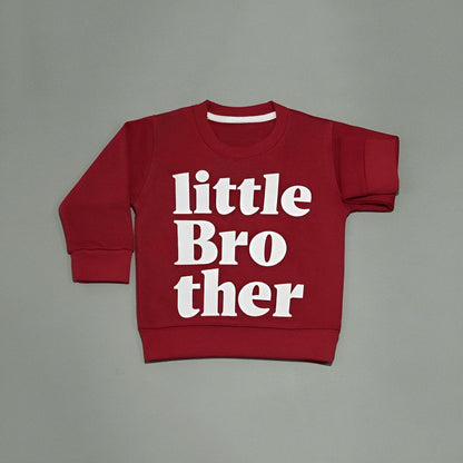 Little Bro Maroon & Oatmeal Tracksuit for Kids