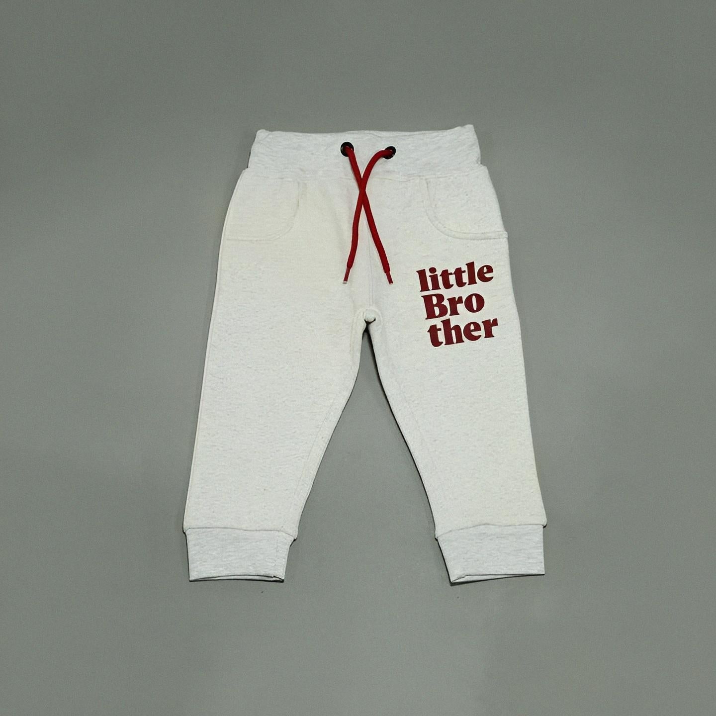 Little Bro Maroon & Oatmeal Tracksuit for Kids
